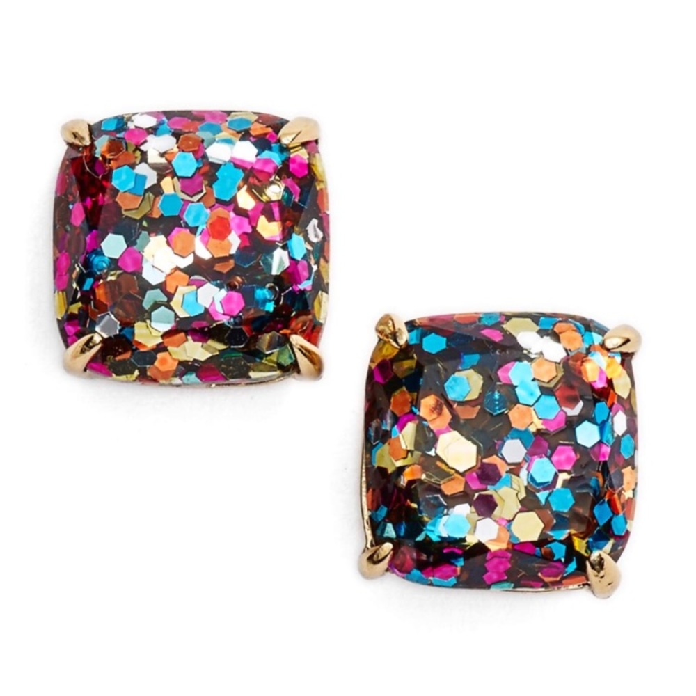 Kate Spade glitter confetti earrings
